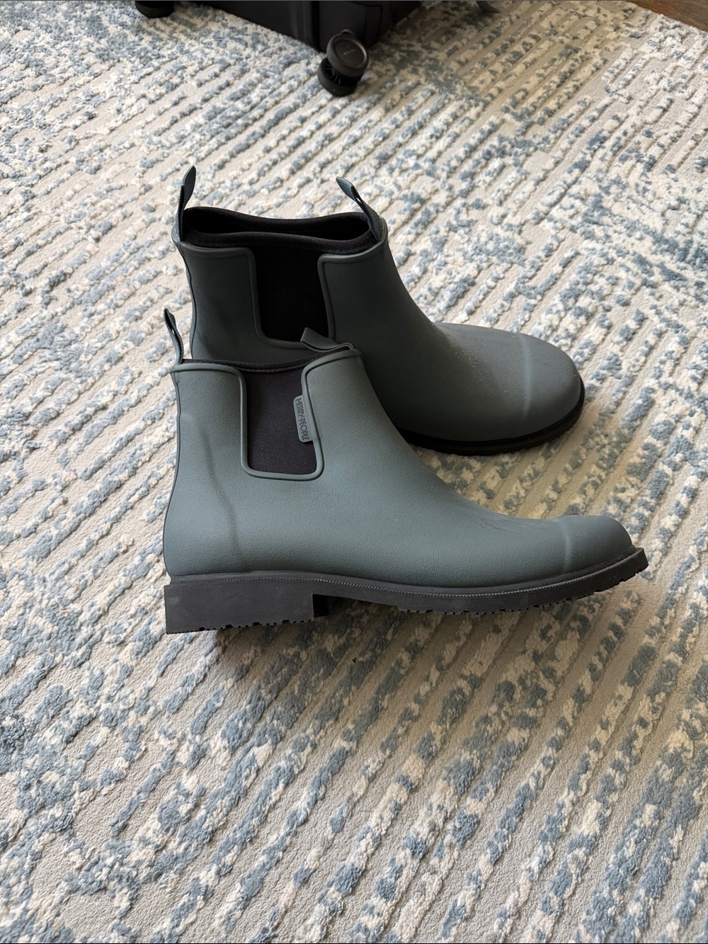 Men's Chelsea Rain Boots in Slate Green